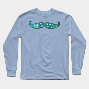 Eco Green Space Mustache Long Sleeve T-Shirt